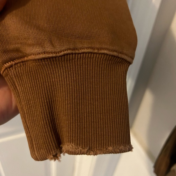 Free People x Sandrine Rose brown oversized embroidered sweatshirt. NWT - Picture 12 of 12